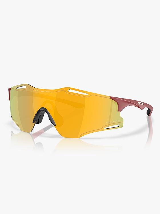Oakley Cybr Zero Brilleglass: Prizm 24k / Innfatning: Matte Iron Red