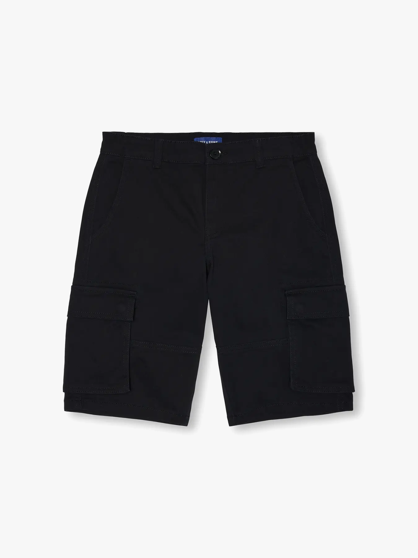 Only & Sons Jr Cam Stage Cargo Shorts Life Pant Black