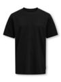 Only & Sons Jr Max Life Short Sleeve Stitch Tee Junior Black