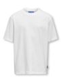 Only & Sons Jr Fred Life Relaxed Short Sleeve Tee Junior Bright White