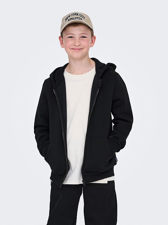 Only & Sons Jr Ceres Zip Hoodie Sweat Black