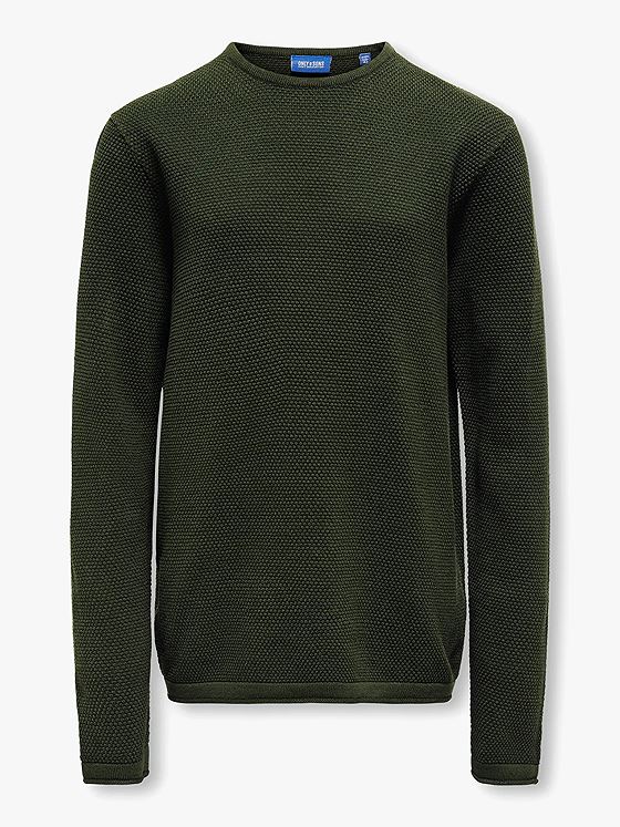 Only & Sons Jr Panter Reg Crew Knit Rosin