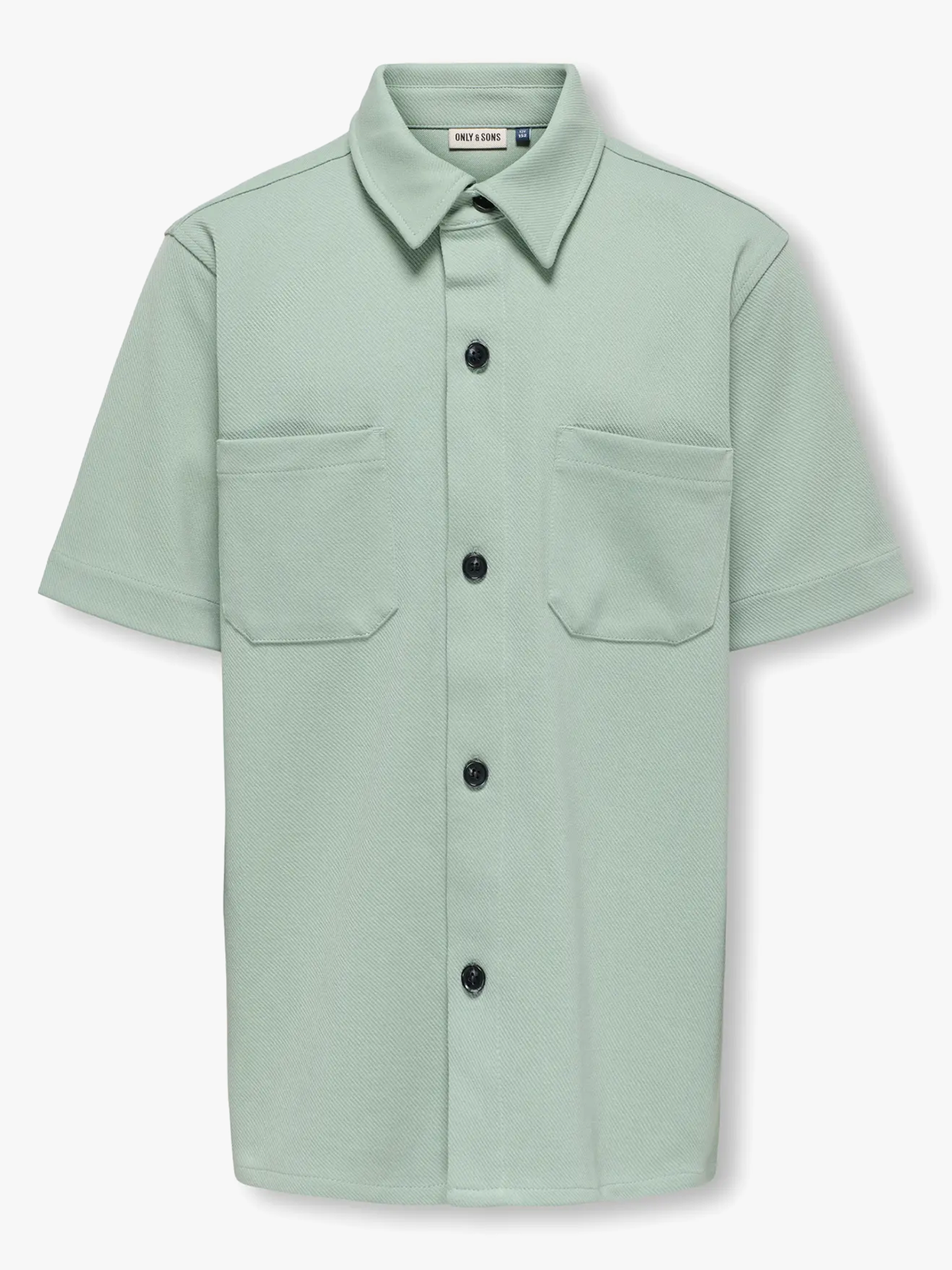 Only & Sons Jr Newkodyl Short Sleeve Shirt Sweat Iceberg Green