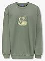 Only & Sons Jr Sumon Long Sleeve O-Neck Sweat Agave Green Casa De Mexico
