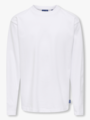 Only & Sons Jr Fred Life Loose Long Sleeve Tee Jrs Bright White