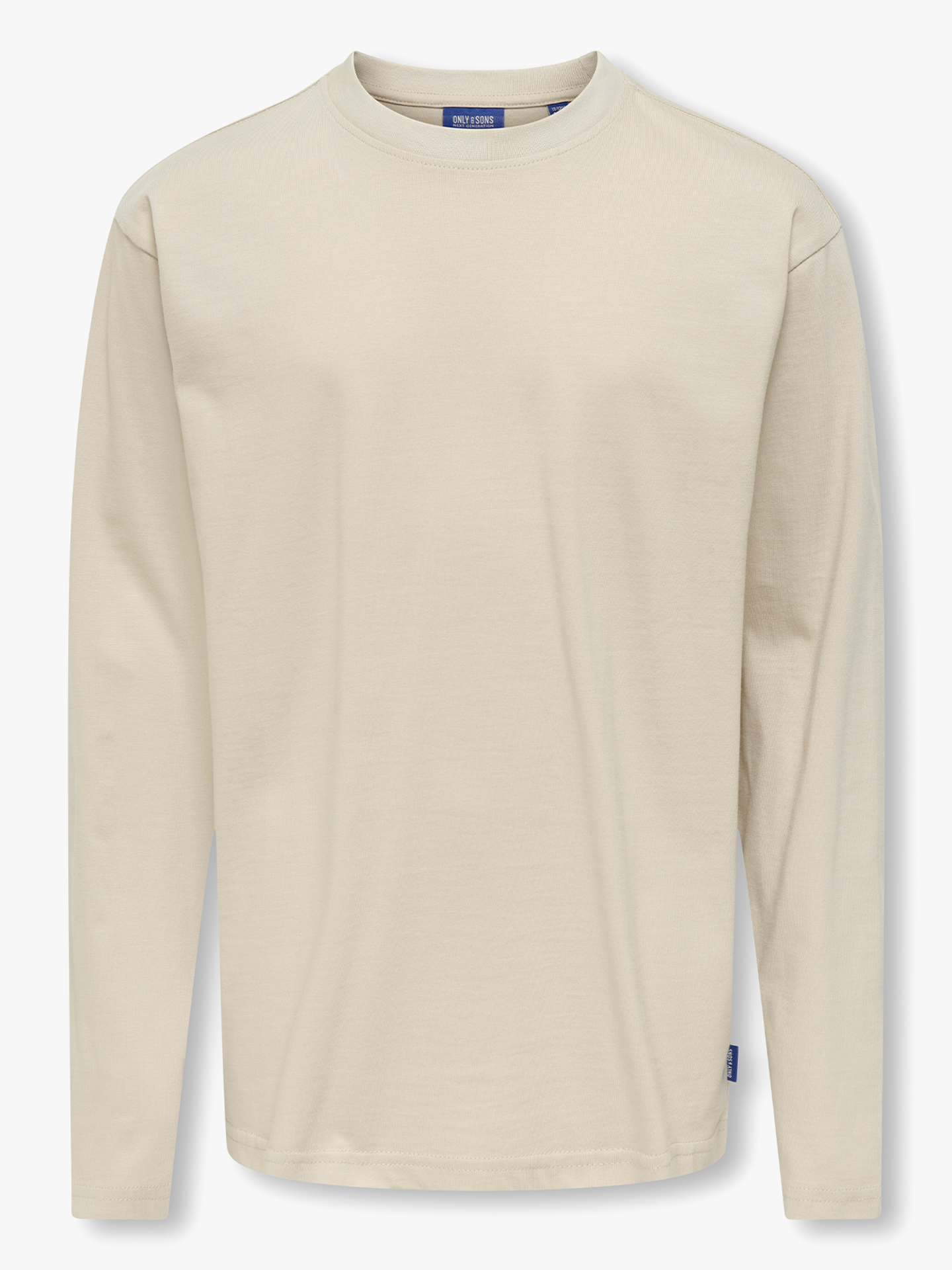 Only & Sons Jr Fred Life Loose Long Sleeve Tee Jrs Silver Lining