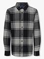 Only & Sons Jr Gudmund Long Sleeve Checked Shirt Griffin Black