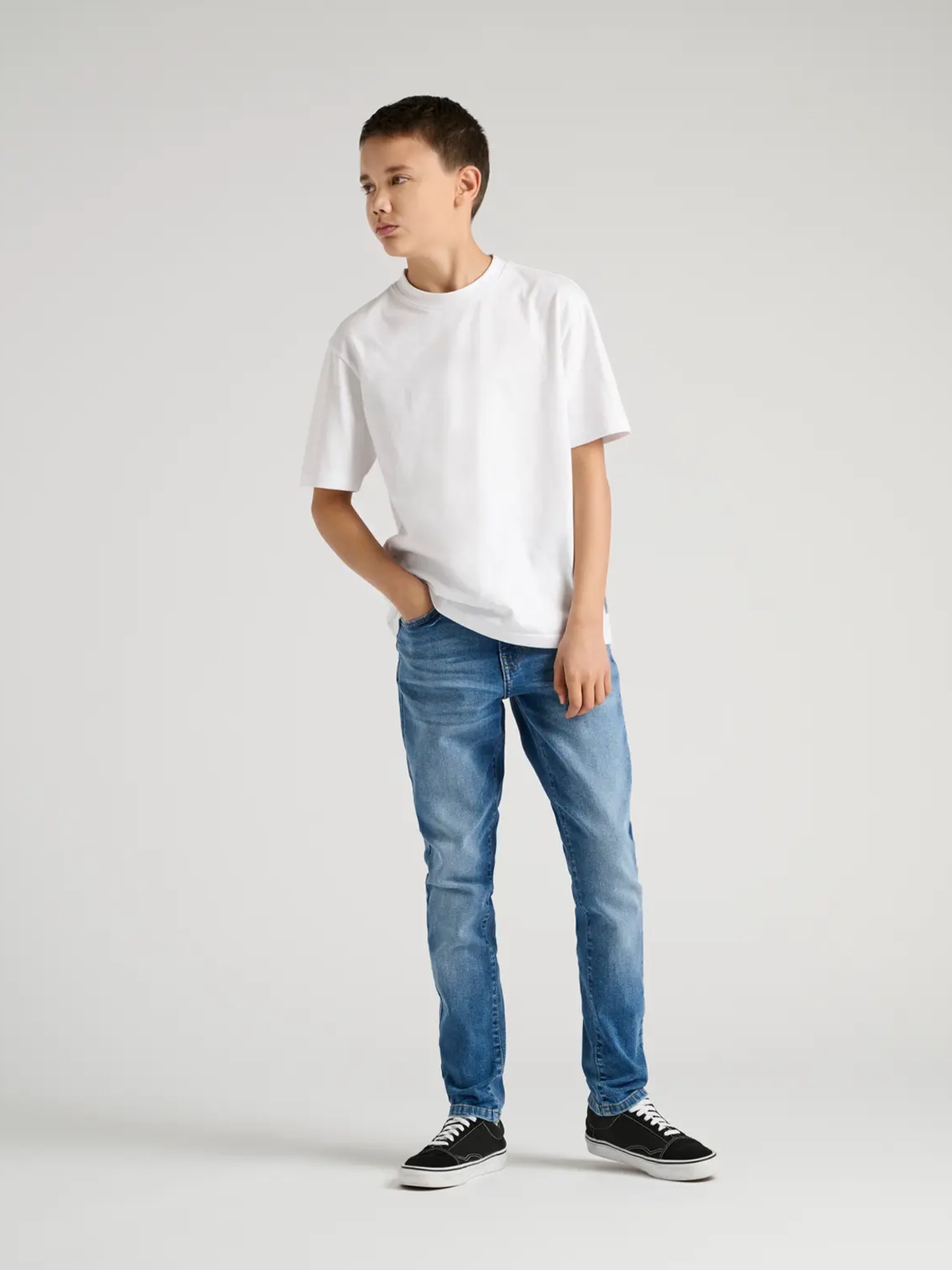 Only & Sons Jr Yoke Tapered Jax Denim Medium Blue Denim