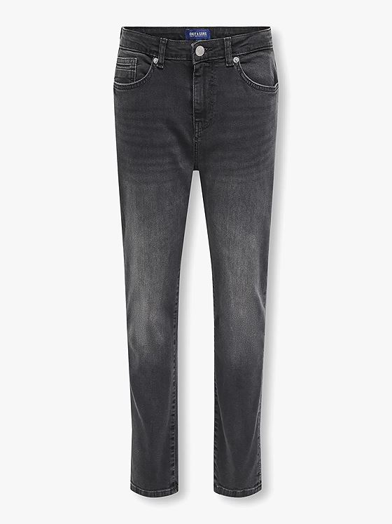 Only & Sons Jr Yoke Tapered Jax Denim Washed Black