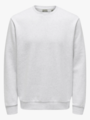 Only & Sons Ceres Crew Neck Super Light Grey Melange