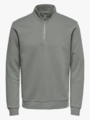 Only & Sons Ceres Half Zip Sweat Castor Gray