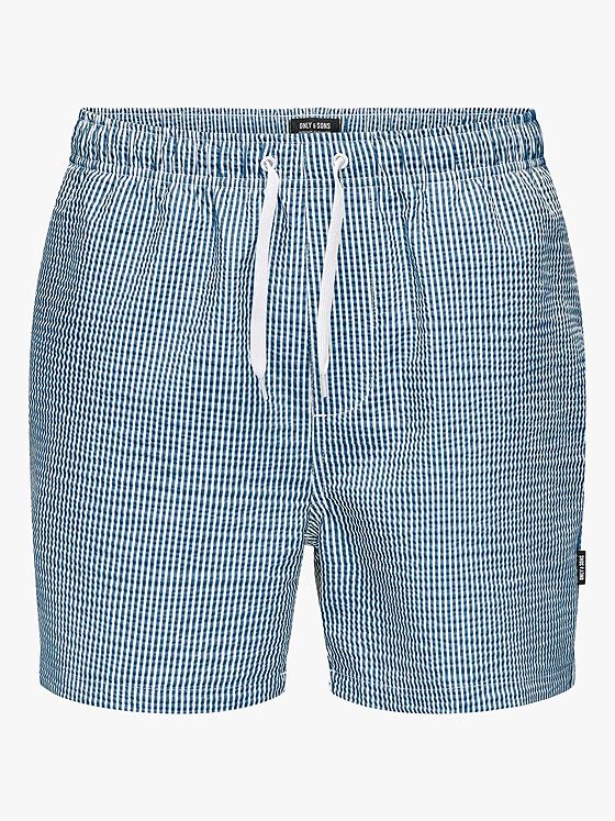 Only & Sons Ted Stripe Seersucker Swim Quiet Harbor