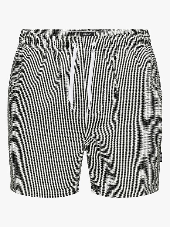 Only & Sons Ted Stripe Seersucker Swim Kambaba