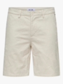 Only & Sons Mark Cotton Linen Shorts Silver Lining