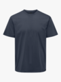 Only & Sons Max Life Short Sleeve Stitch Tee Blue nights