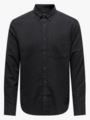 Only & Sons Gudmund Slim Solid Shirt Black