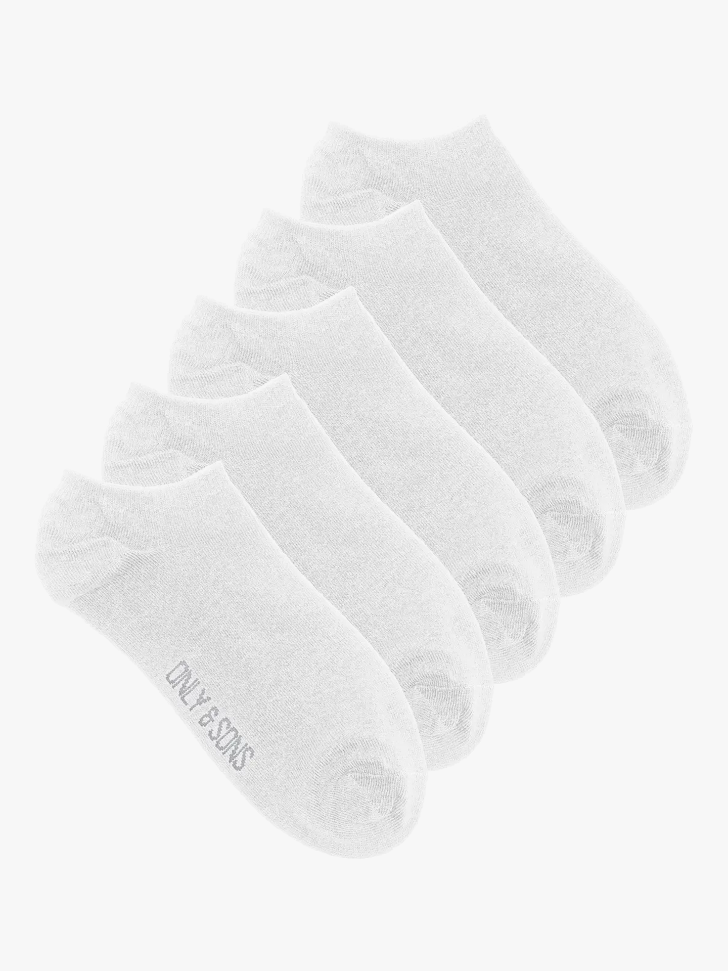 Only & Sons Finch Sneaker Sock 5-Pack White