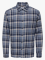 Only & Sons Hunter Reg Slub Long Sleeve Shirt Mood Indigo / Checks Dark Navy