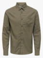 Only & Sons Road Life Reg Melange Long Sleeve Shirt Falcon