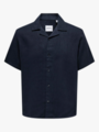 Only & Sons Kari Resort Short Sleeve Shirt Dark Navy