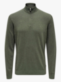 Only & Sons Loui Reg Mel Half Zip Knit Castor Gray Melange