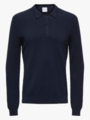 Only & Sons Phill Reg Rib Long Sleeve Polo Knit Parisian Night