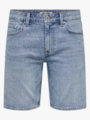 Only & Sons Weft Denim Shorts Light Blue Denim