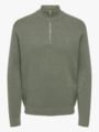 Only & Sons Ting Life Regular Half Zip Knit Castor Gray