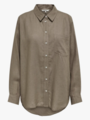 Only Tokyo Linen Blend Shirt Brindle