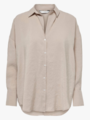 Only Zazima Long Sleeve Loose Shirt Silver Mink