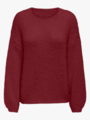 Only Nordic Life Long Sleeve O-Neck Knit Cabernet