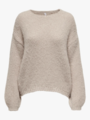 Only Nordic Life Long Sleeve O-Neck Knit Humus