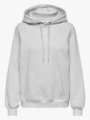 Only Daze Long Sleeve Hood Sweat Light Grey Melange