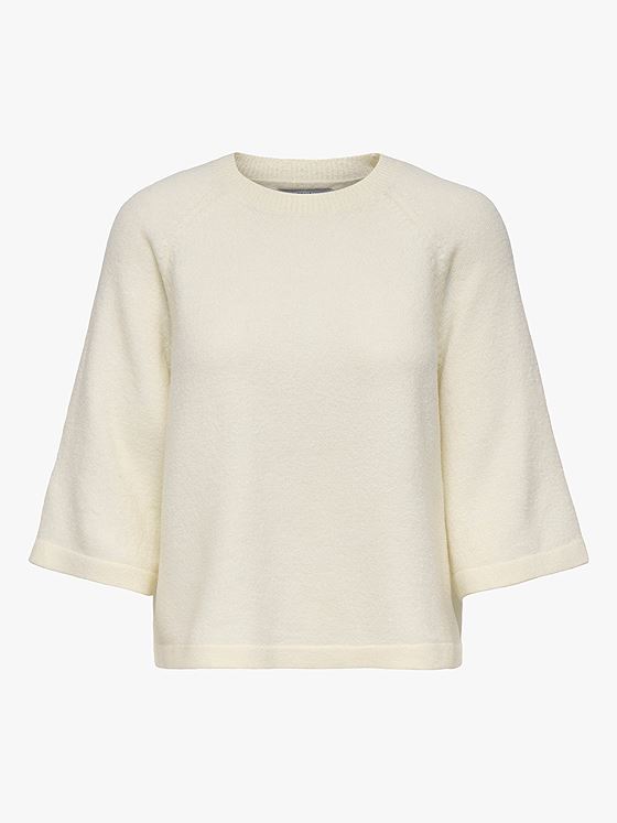 Only Simoni 3/4 Pullover Knit Birch Melange