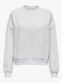 Only Daze Long Sleeve Crew Neck Sweat Light Grey Melange