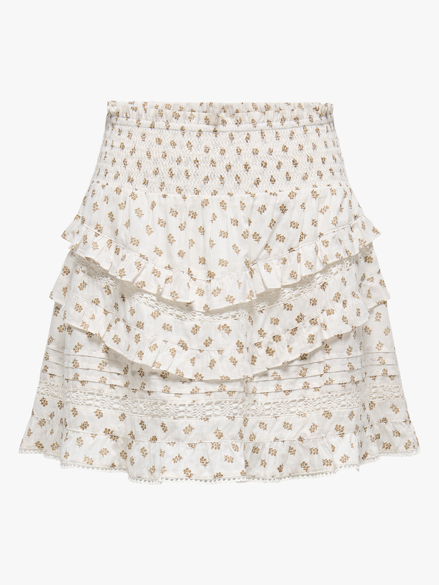 Only Jasmin Flounce Skirt Cloud Dancer