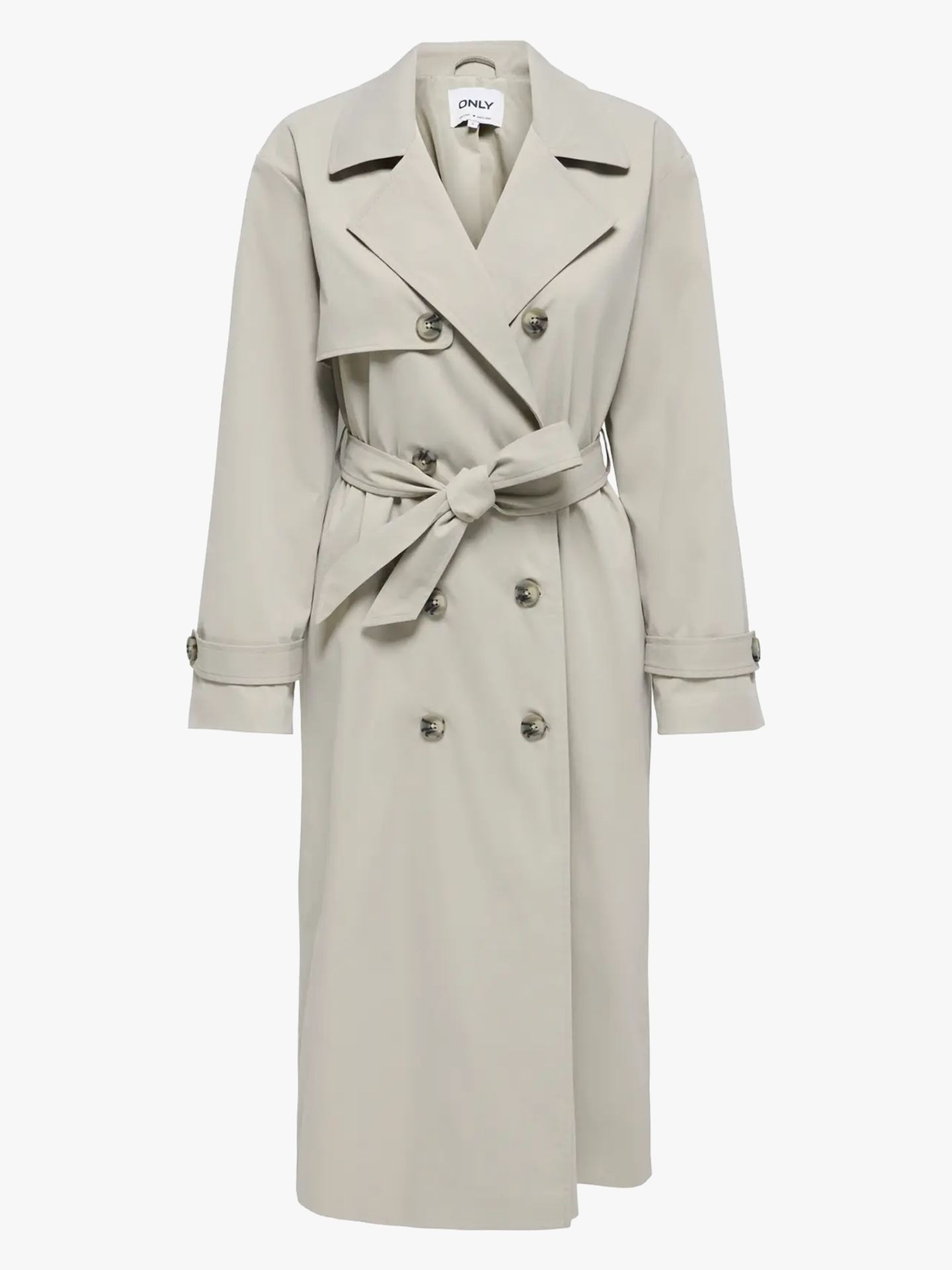 Only Disa Life Long Trenchcoat Island Fossil