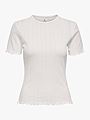 Only Tenna Life O-Neck Short Sleeve Top CLOUD DANCER