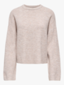 Only Simoni Long Sleeve O-Neck Pullover Pumice Stone