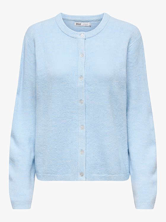 Only Simoni Long Sleeve O-Neck Cardigan Cashmere Blue