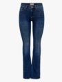 Only Blush Mid Flared Denim Dark Blue Denim