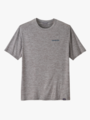 Patagonia M's Cap Cool Daily Graphic Shirt - Waters Boardshort Logo Abalone Blue: Feather Grey