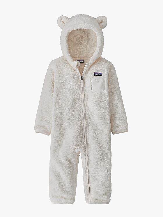 Patagonia Baby Furry Friends Bunting Birch White