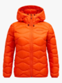 Peak Performance Helium Down Hood Jacket Women Solar Burst