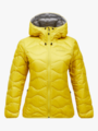 Peak Performance Helium Down Hood Jacket Women Canary Lime / Summit Smoke