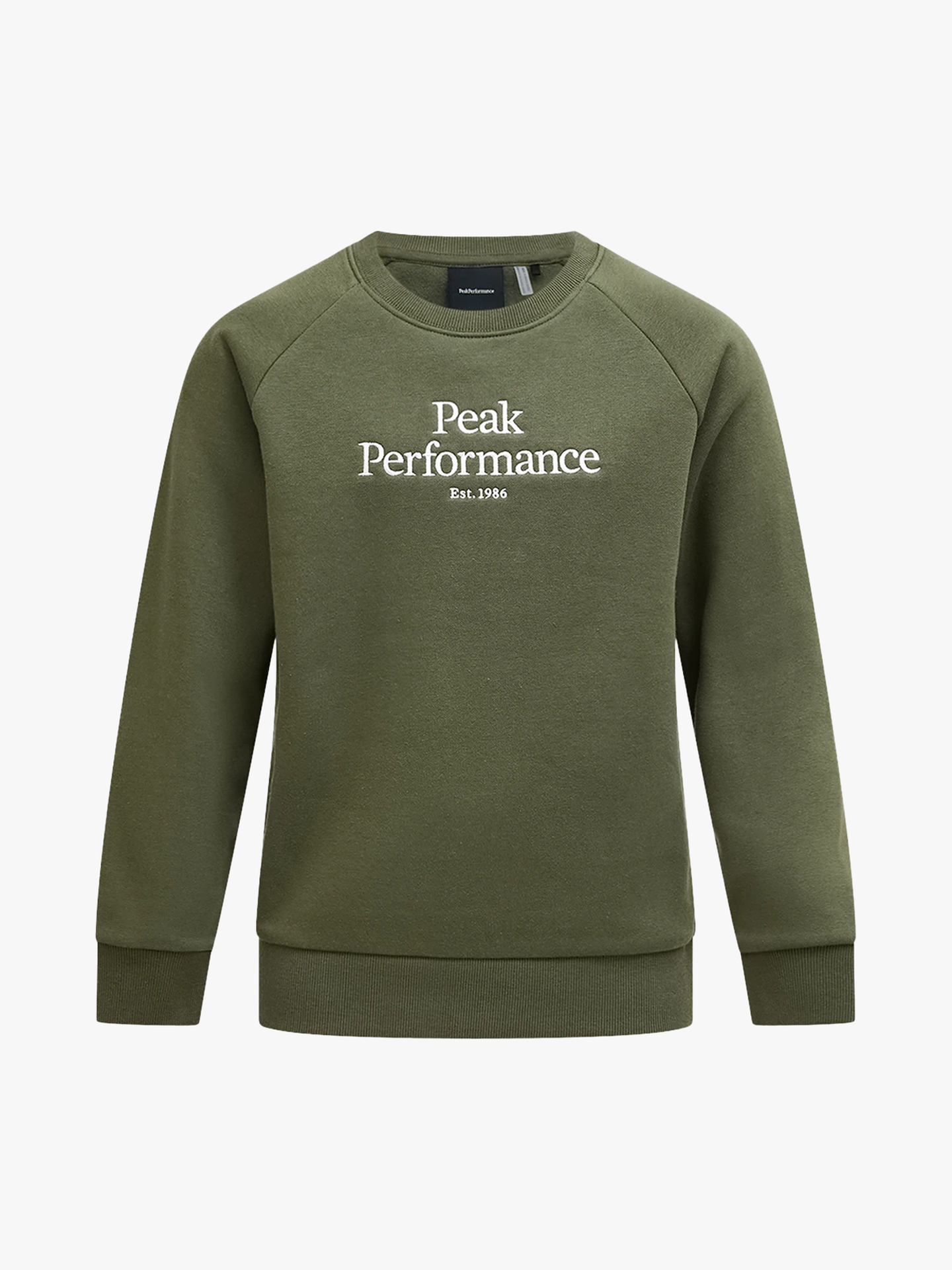 Peak Performance Junior Original Crew Pine Needle / Offwhite
