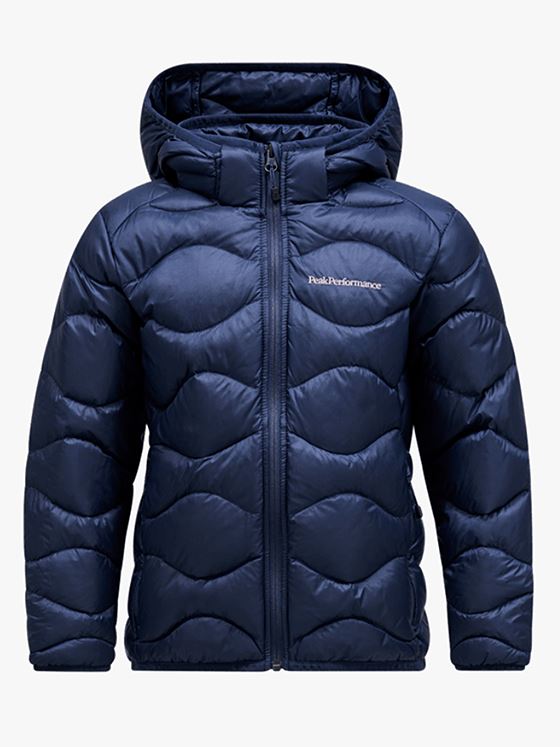 Peak Performance Junior Helium Down Hood Jacket Blue Shadow