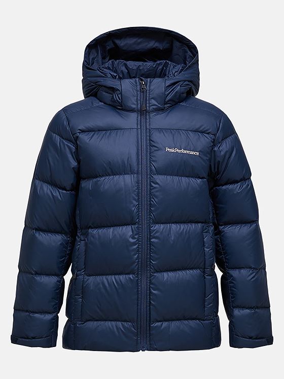 Peak Performance Junior Frost Down Puffer Jacket Blue Shadow