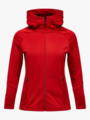 Peak Performance Rider Essentials Zip Hood Red Pompeian