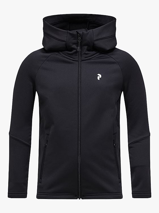 Peak Performance Junior Rider Essentials Zip Hood Black